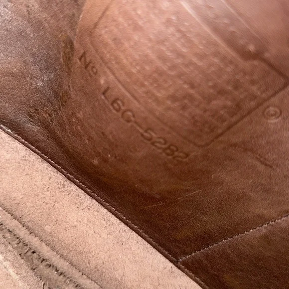 Vintage Coach L6C-5282 Brown Leather Satchel Tote Briefcase Bag Zip Top Zipper - Picture 7 of 13